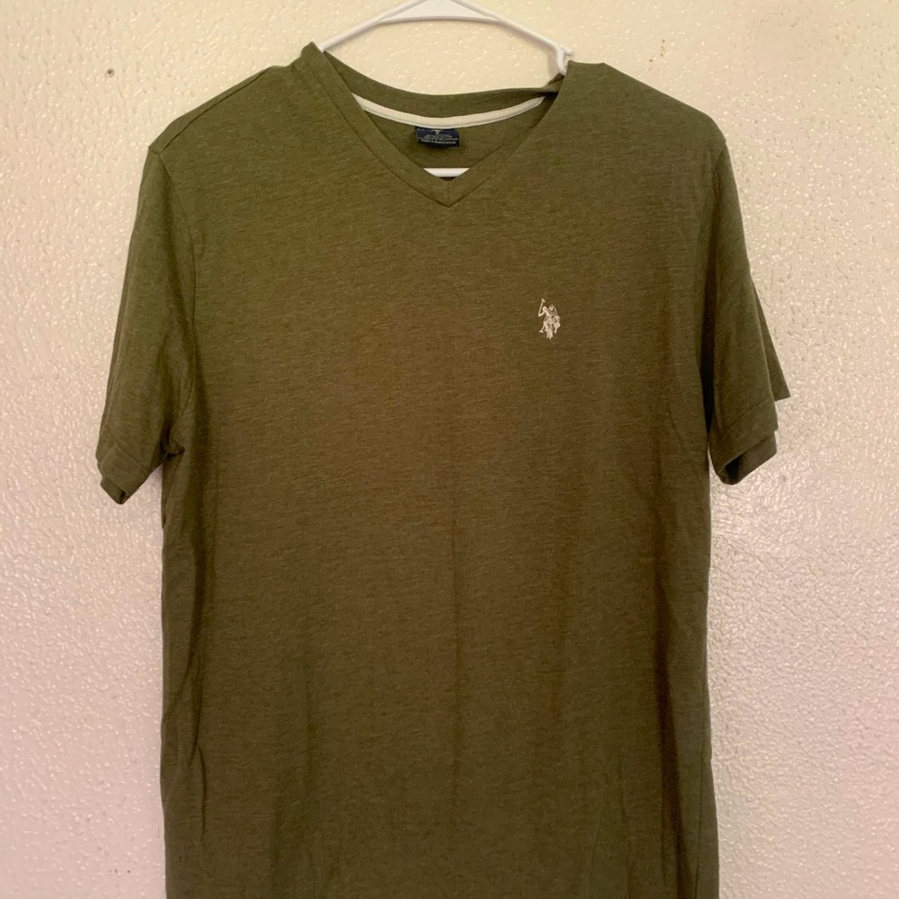 short sleeve green polo tee - Small men’s